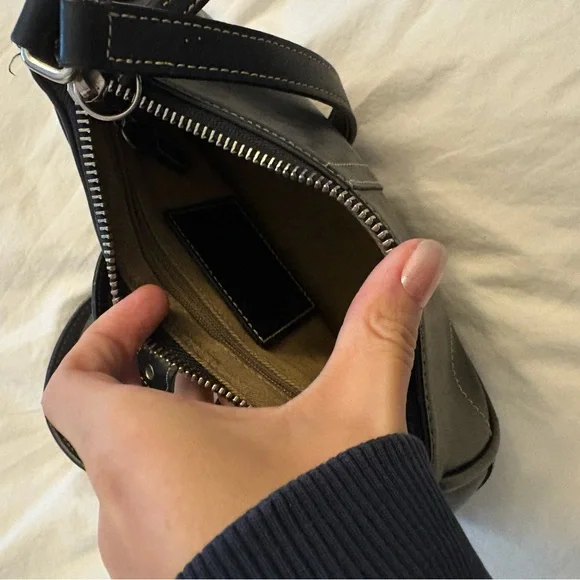 Coach Black Leather Shoulder Bag - Picture 5 of 5